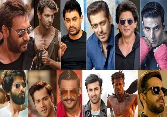 A dynamic collage of eleven men sporting diverse hairstyles and outfits, some donning stylish sunglasses, set against neutral backdrops. This collective captures the essence of a Bollywood crisis with its charismatic flair and intriguing storytelling.